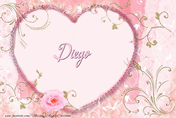  Cartoline d'amore - Cuore & Fiori | Diego