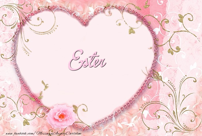  Cartoline d'amore - Cuore & Fiori | Ester