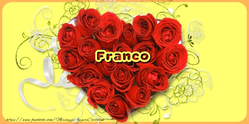  Cartoline d'amore - Cuore & Fiori & Rose | Franco