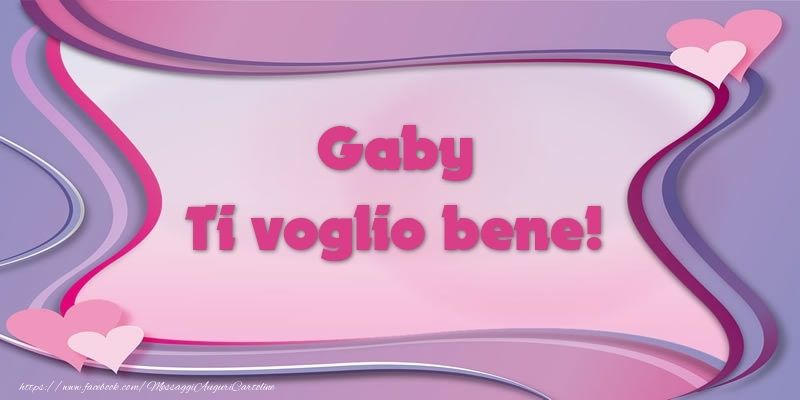 Cartoline d'amore - Cuore | Gaby Ti voglio bene!