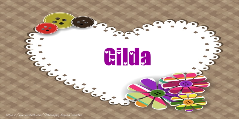 Cartoline d'amore -  Gilda nel cuore!