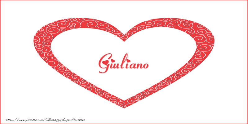  Cartoline d'amore -  Giuliano | Nome nel Cuore