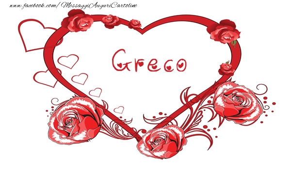 Cartoline d'amore - Love  Greco