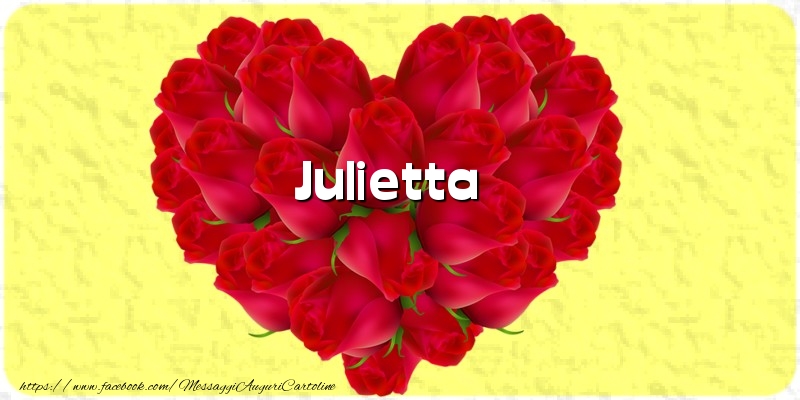 Cartoline d'amore - Cuore | Julietta