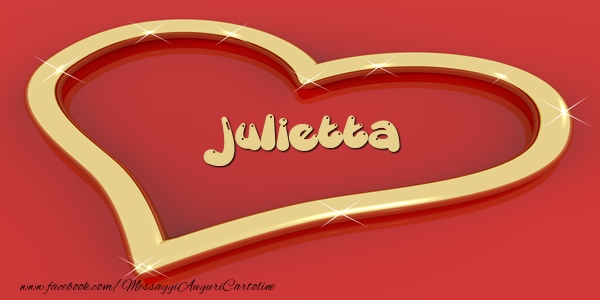 Cartoline d'amore - Cuore | Love Julietta