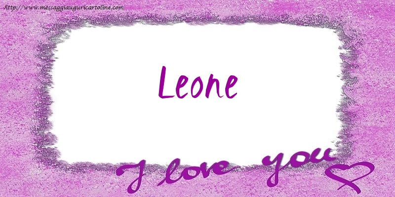  Cartoline d'amore - Cuore | I love Leone!