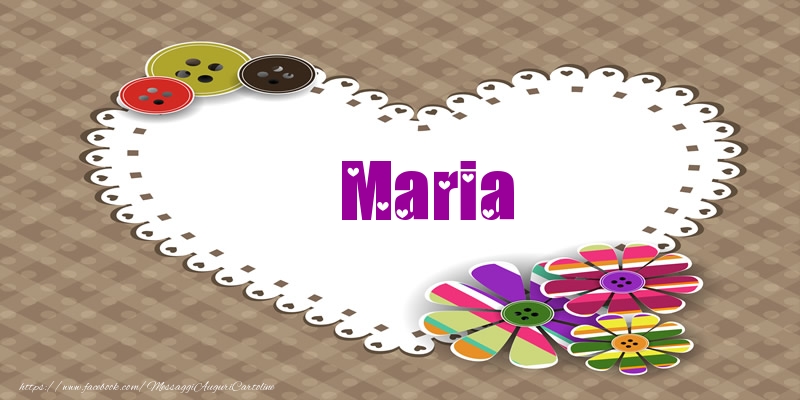  Cartoline d'amore -  Maria nel cuore!