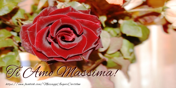 Cartoline d'amore - Rose | Ti amo Massima!