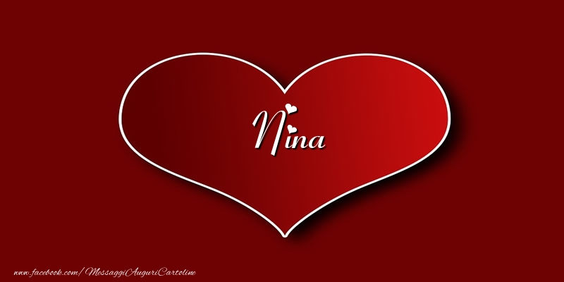 Cartoline d'amore - Cuore | Amore Nina