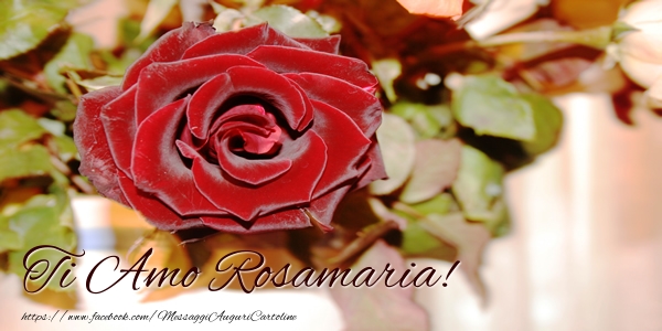 Cartoline d'amore - Rose | Ti amo Rosamaria!