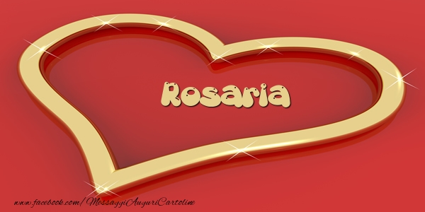 Cartoline d'amore - Cuore | Love Rosaria