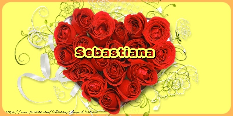 Cartoline d'amore - Cuore & Fiori & Rose | Sebastiana