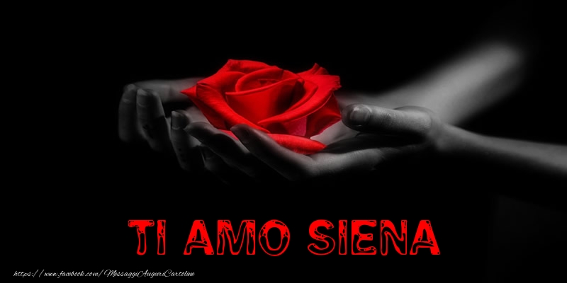 Cartoline d'amore - Rose | Ti Amo Siena