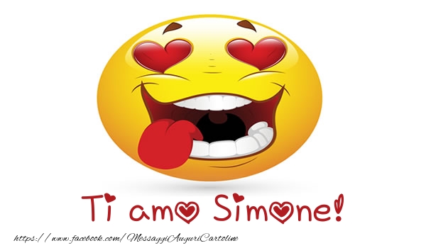  Cartoline d'amore - Cuore & Emoticons | Ti amo Simone!