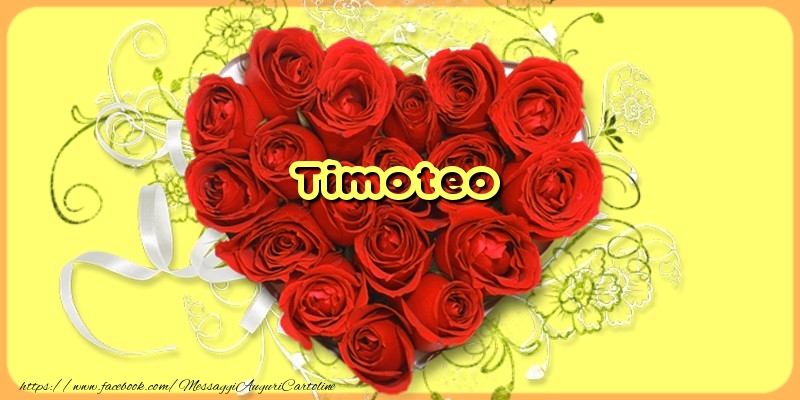  Cartoline d'amore - Cuore & Fiori & Rose | Timoteo