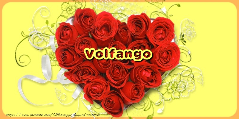 Cartoline d'amore - Cuore & Fiori & Rose | Volfango
