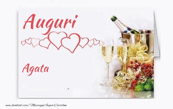  Cartoline di auguri - Champagne | Auguri, Agata!