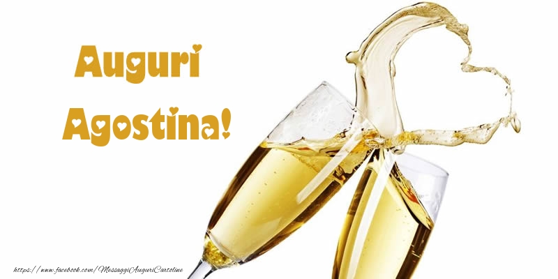  Cartoline di auguri - Champagne | Auguri Agostina!