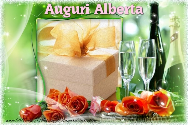  Cartoline di auguri - Champagne & Rose & 1 Foto & Cornice Foto | Auguri Alberta