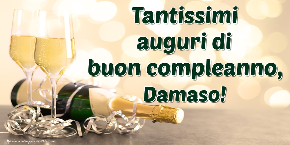  Cartoline di auguri - Champagne | Tantissimi auguri di buon compleanno, Damaso!