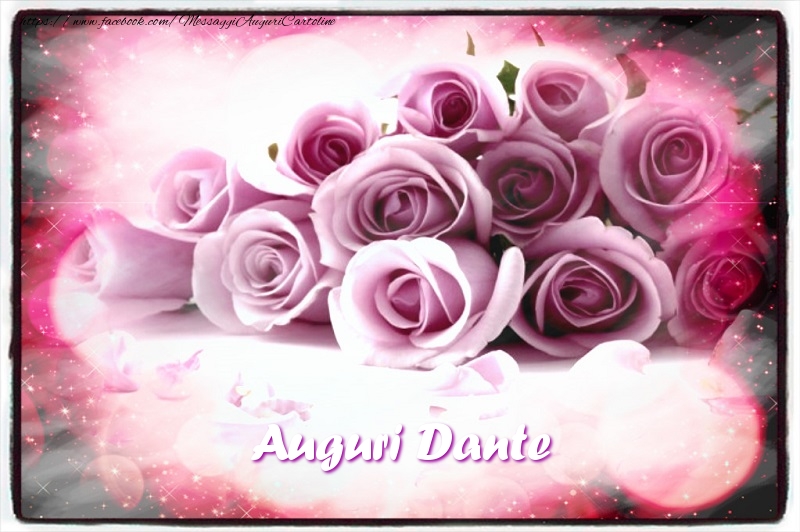 Cartoline di auguri - Mazzo Di Fiori & Rose | Auguri Dante