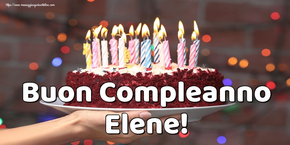  Cartoline di auguri - Torta | Buon Compleanno Elene!