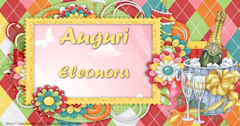  Cartoline di auguri - Champagne & Fiori | Auguri Eleonora