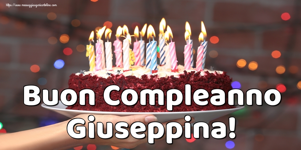  Cartoline di auguri - Torta | Buon Compleanno Giuseppina!
