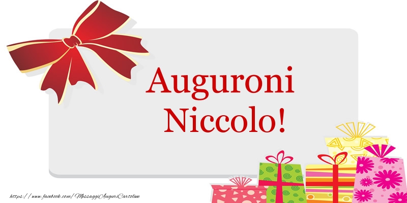  Cartoline di auguri - Regalo | Auguroni Niccolo!