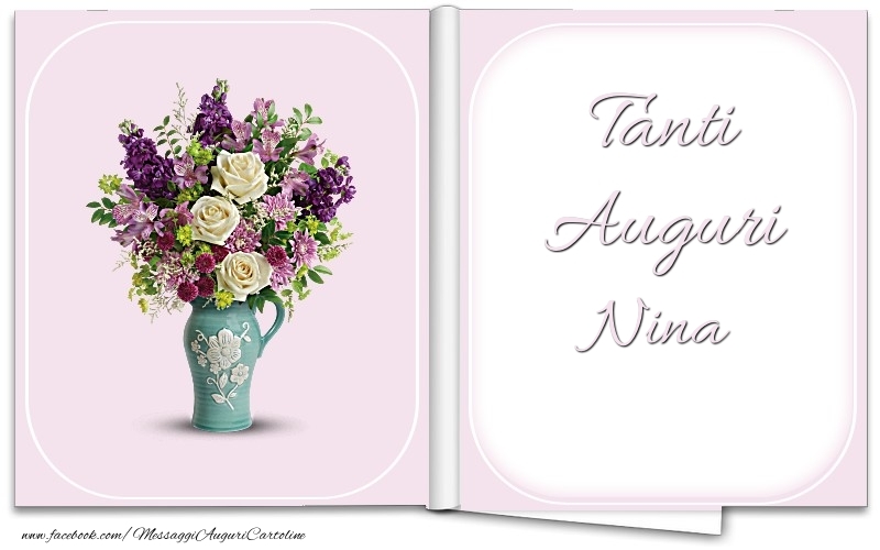 Cartoline di auguri - Tanti Auguri Nina