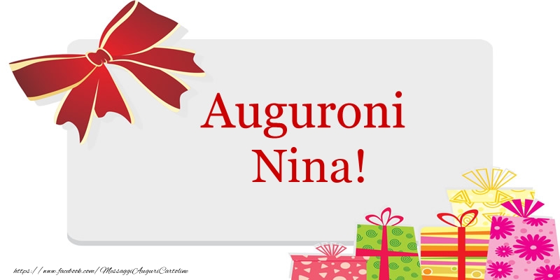 Cartoline di auguri - Regalo | Auguroni Nina!