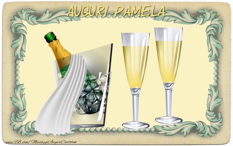  Cartoline di auguri - Champagne | Auguri Pamela