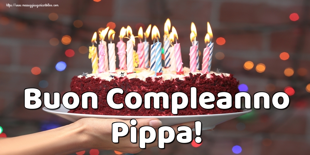 Cartoline di auguri - Torta | Buon Compleanno Pippa!