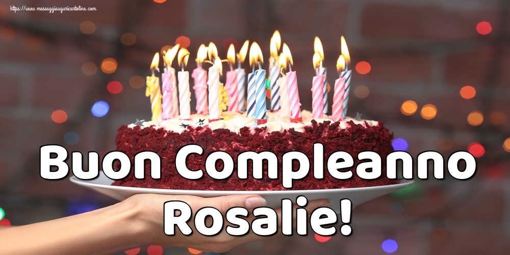 Cartoline di auguri - Torta | Buon Compleanno Rosalie!