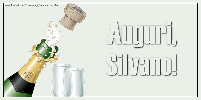  Cartoline di auguri - Auguri, Silvano!