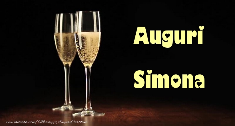  Cartoline di auguri - Champagne | Auguri Simona