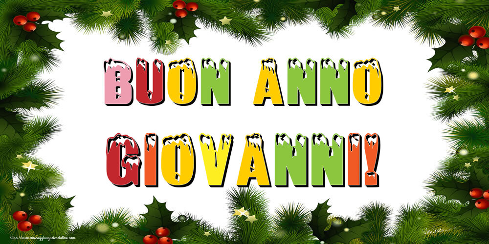  Cartoline di Buon Anno - Albero Di Natale & Palle Di Natale | Buon Anno Giovanni!