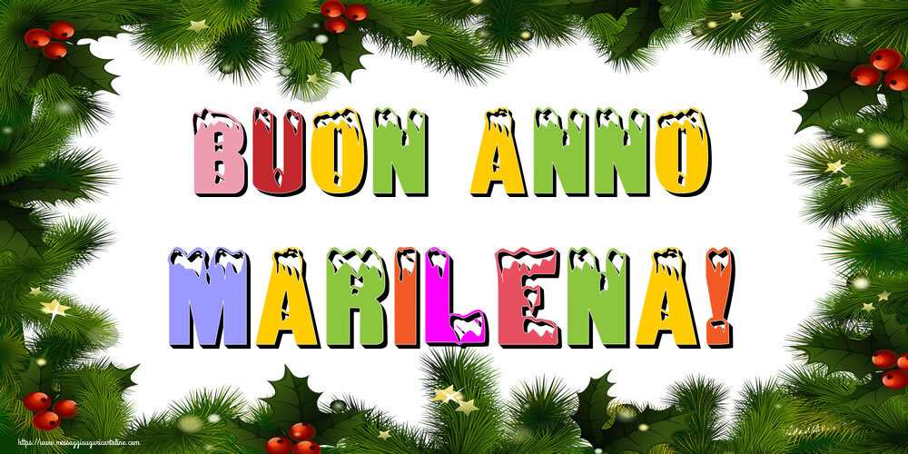 Cartoline di Buon Anno - Buon Anno Marilena!