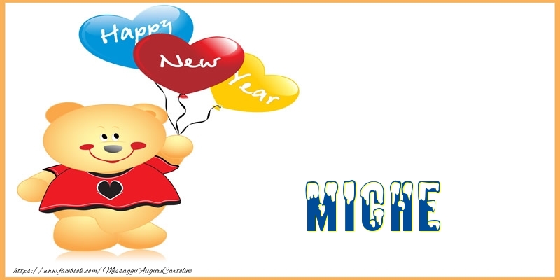  Cartoline di Buon Anno - Animali & Palloncini | Happy New Year Miche!