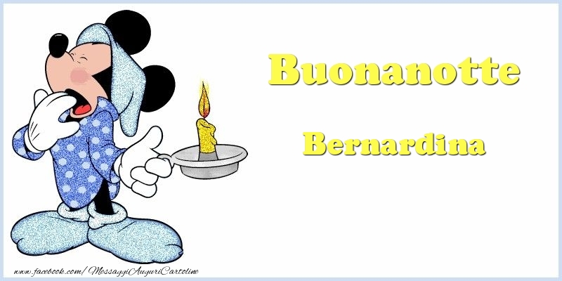 Cartoline di buonanotte - Animali | Buonanotte Bernardina