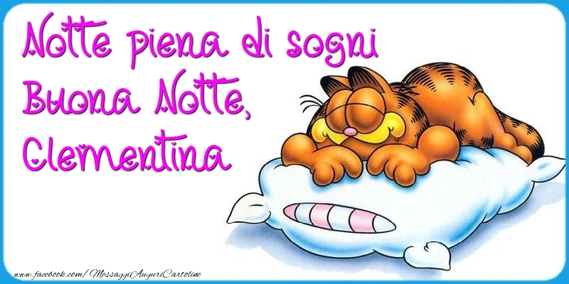  Cartoline di buonanotte - Animali | Notte piena di sogni Buona Notte, Clementina