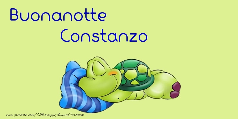 Cartoline di buonanotte - Buonanotte Constanzo