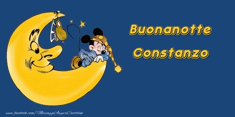 Cartoline di buonanotte - Buonanotte Constanzo