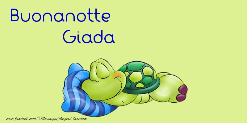 Cartoline di buonanotte - Buonanotte Giada