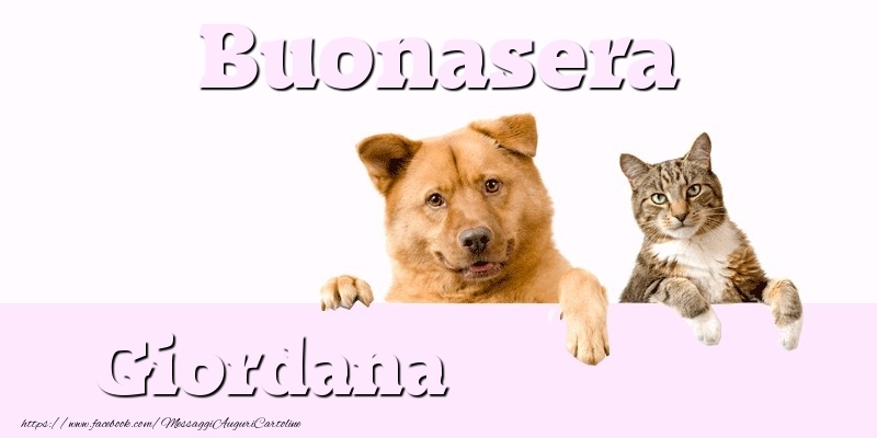 Cartoline di buonasera - Animali | Buonasera Giordana