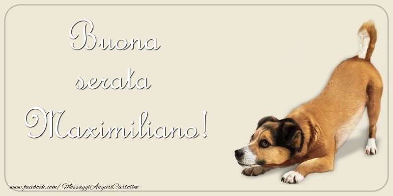  Cartoline di buonasera - Animali | Buona serata Maximiliano