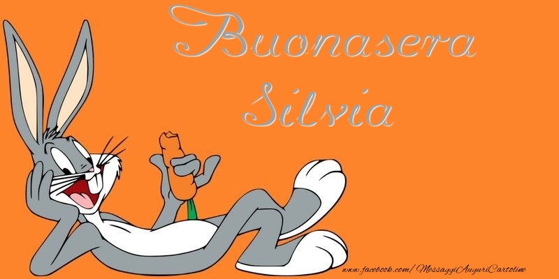 Cartoline di buonasera - Buonasera Silvia