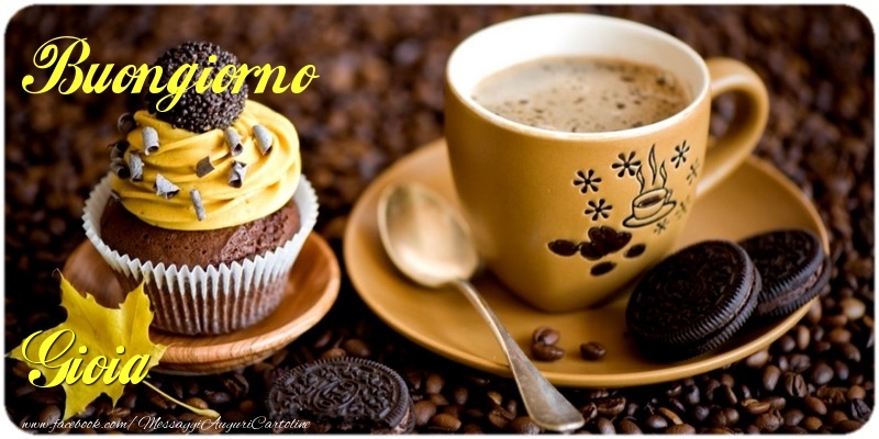  Cartoline di buongiorno - Caffè & Torta | Buongiorno Gioia