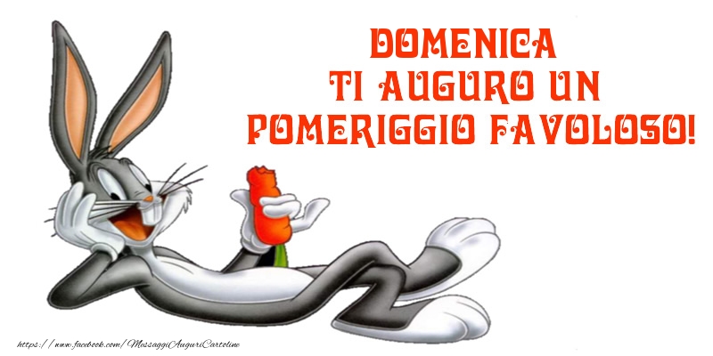 Cartoline di buon pomeriggio - Domenica ti auguro un pomeriggio favoloso!