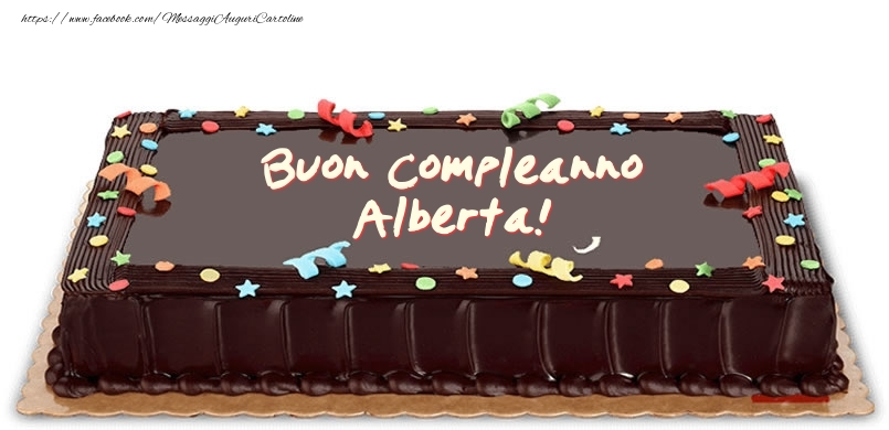  Cartoline di compleanno -  Torta di compleanno per Alberta!